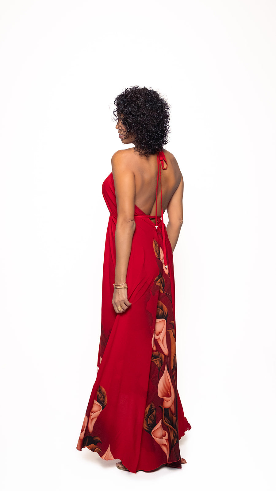 Red Bell 3-Way Long Dress